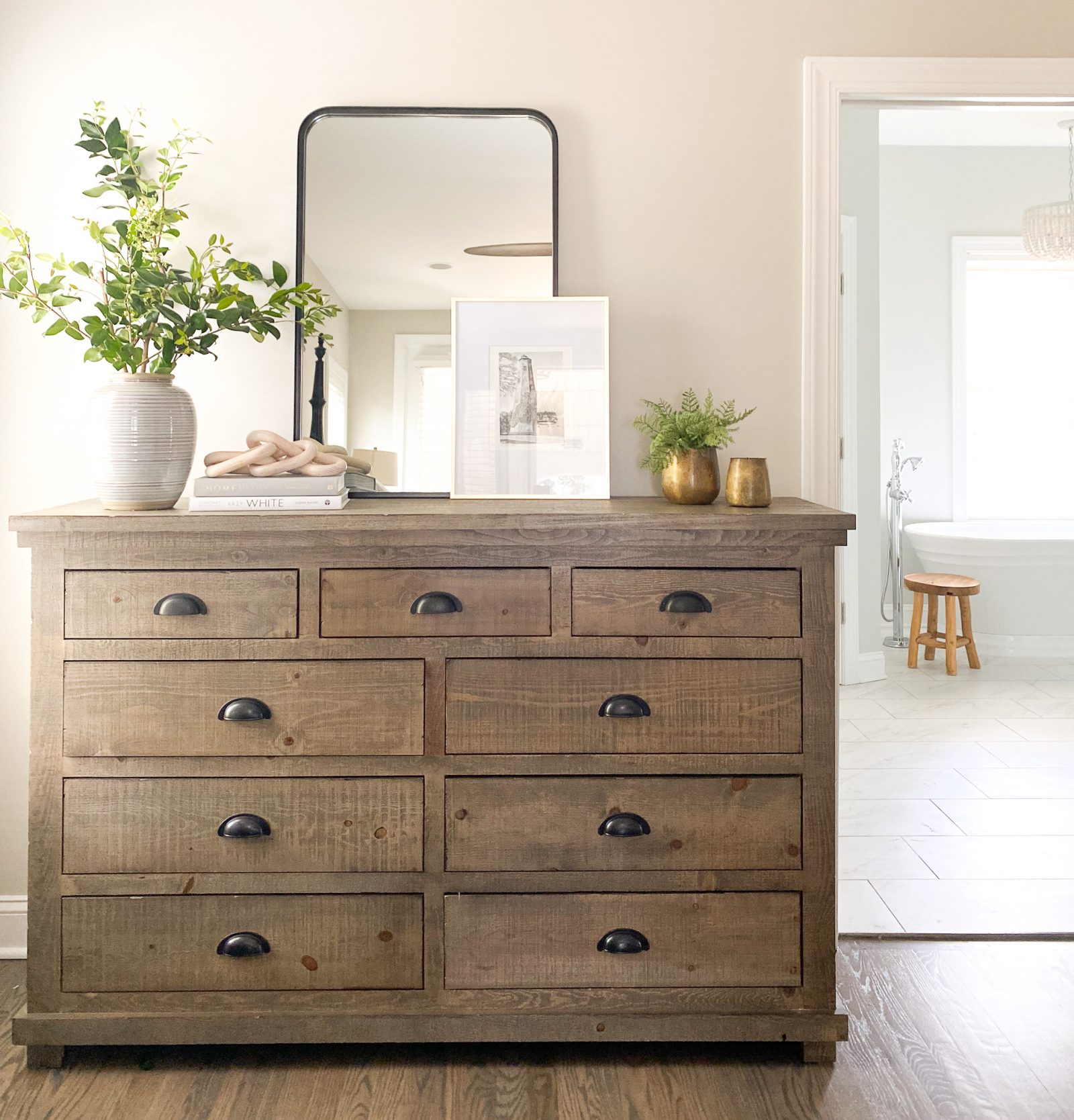 Weathered Dresser Styling