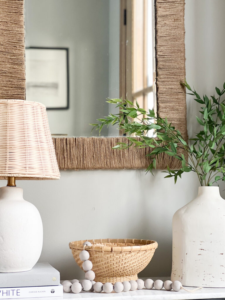 entryway table decor