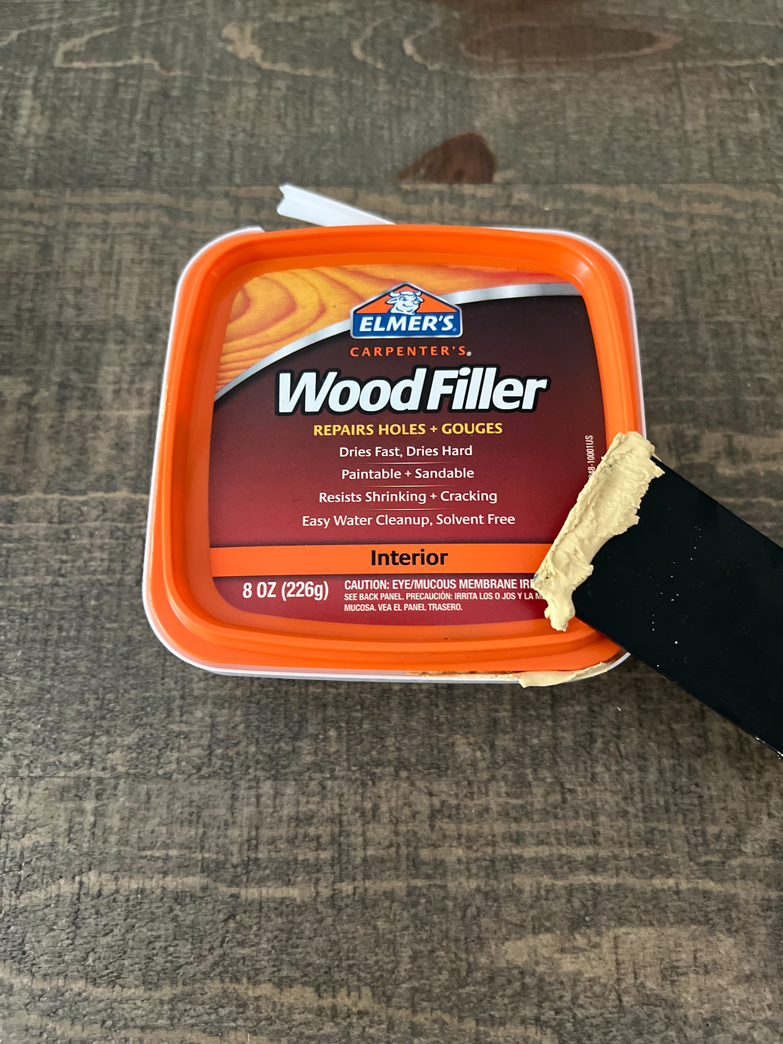 wood filler to refinish a dresser