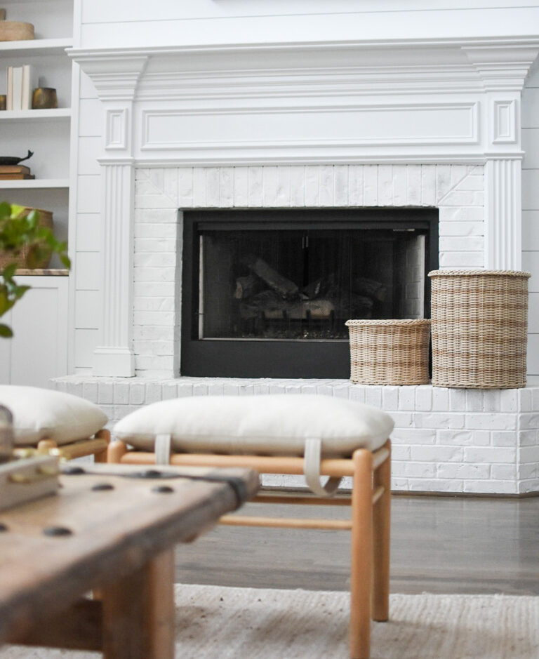 Limewash Your Fireplace for an Instant Update