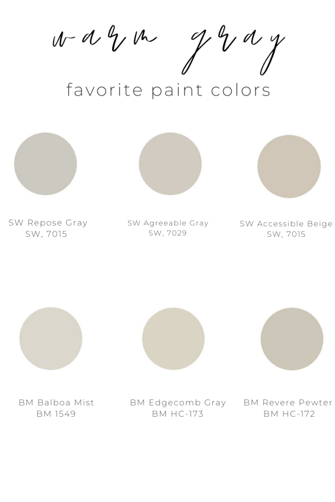 warm gray paint colors