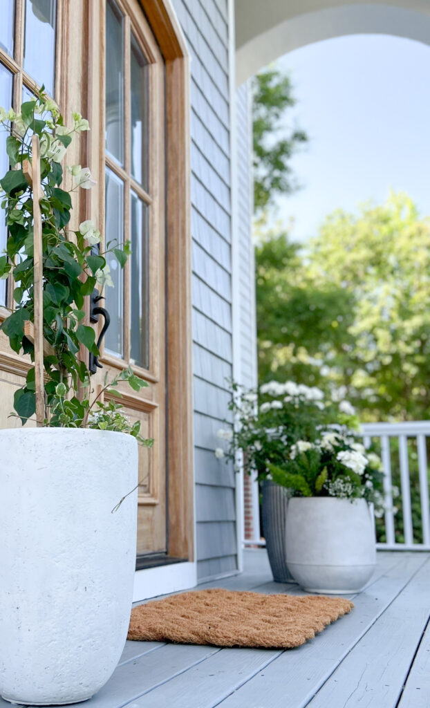 How to Create Stunning Planters with Faux Flowers for your Summer Porch