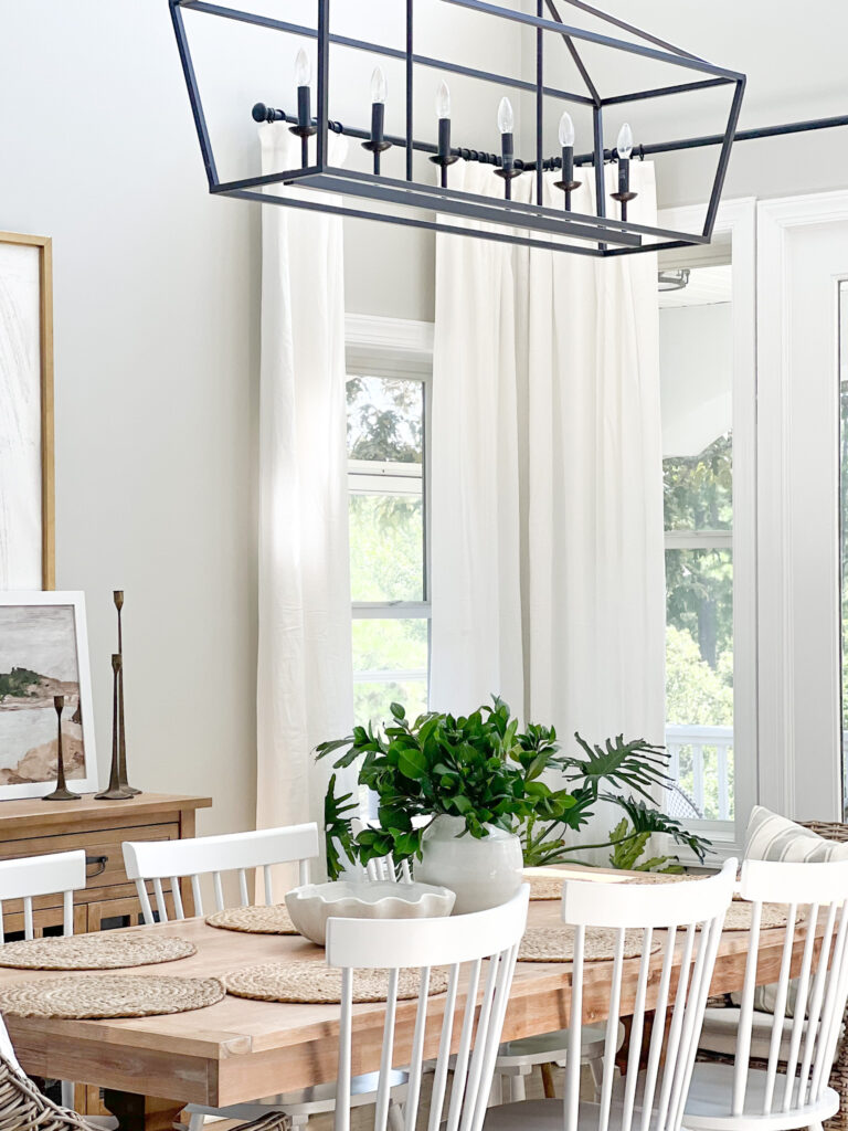 curtains in dining room