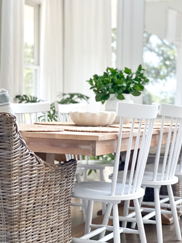 wicker decor in coastal home, coastal decor