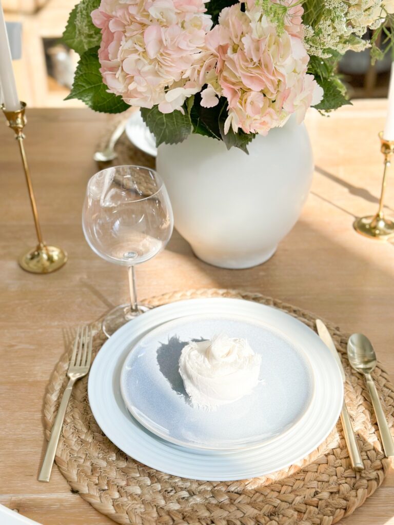 rose napkins