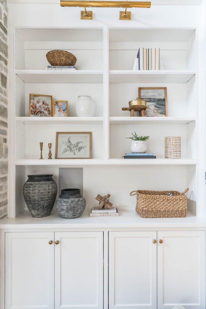 spring refresh coastal home bookshelf