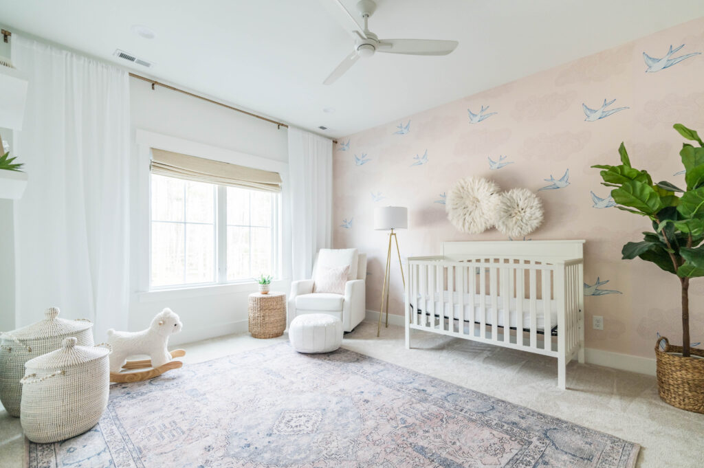 coastal style girls nursery