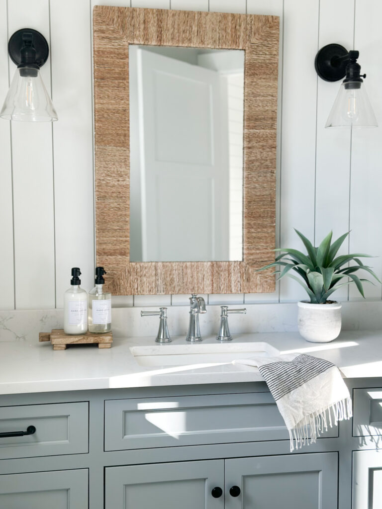 Design Client Update: New Build Coastal Farmhouse Bathroom